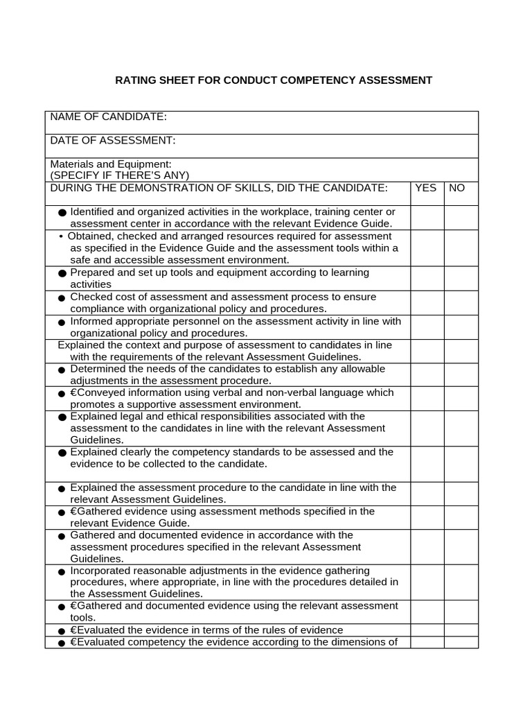 Sample Rating Sheet | PDF | Policy | Records Management