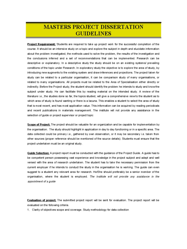 Dissertation paper gsm guide