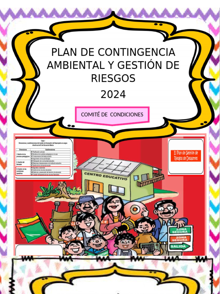 Plan de Gestion de Riesgos 2024 | PDF | Riesgo | Ciencias de la Tierra