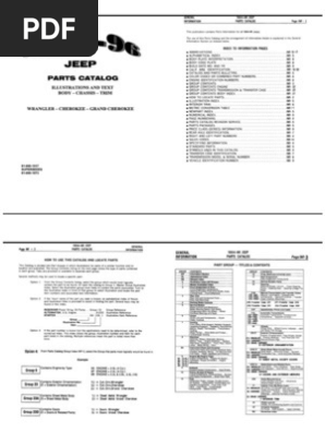 Jeep Grand Cherokee Parts Overview | PDF | Axle | Four Wheel Drive