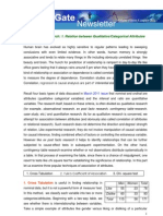 Correlation Research: 1. Relation Between Qualitative/Categorical Attributes