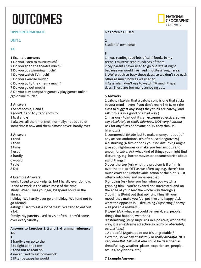 Outcomes 3ed Upper Intermediate SB Keys | PDF | Recession | Unemployment