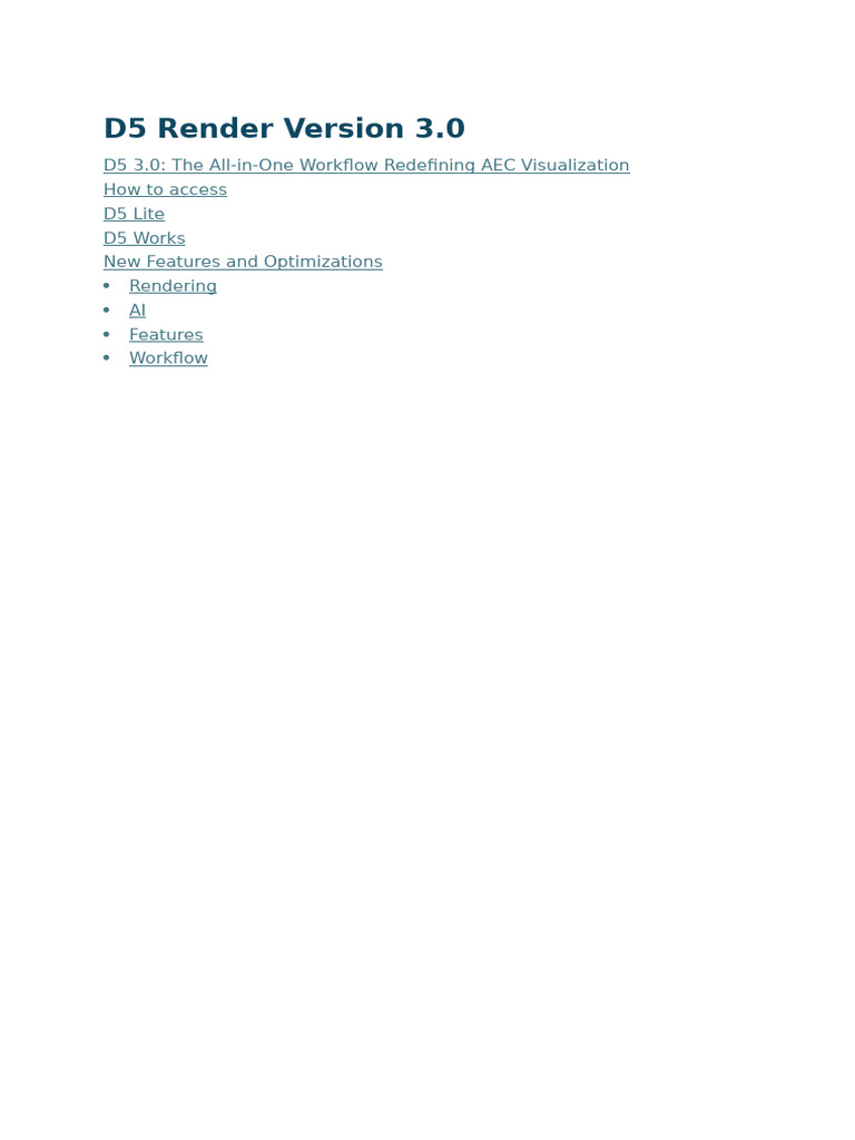 D5 Render Version 3.0 | PDF | Cloud | Oceans