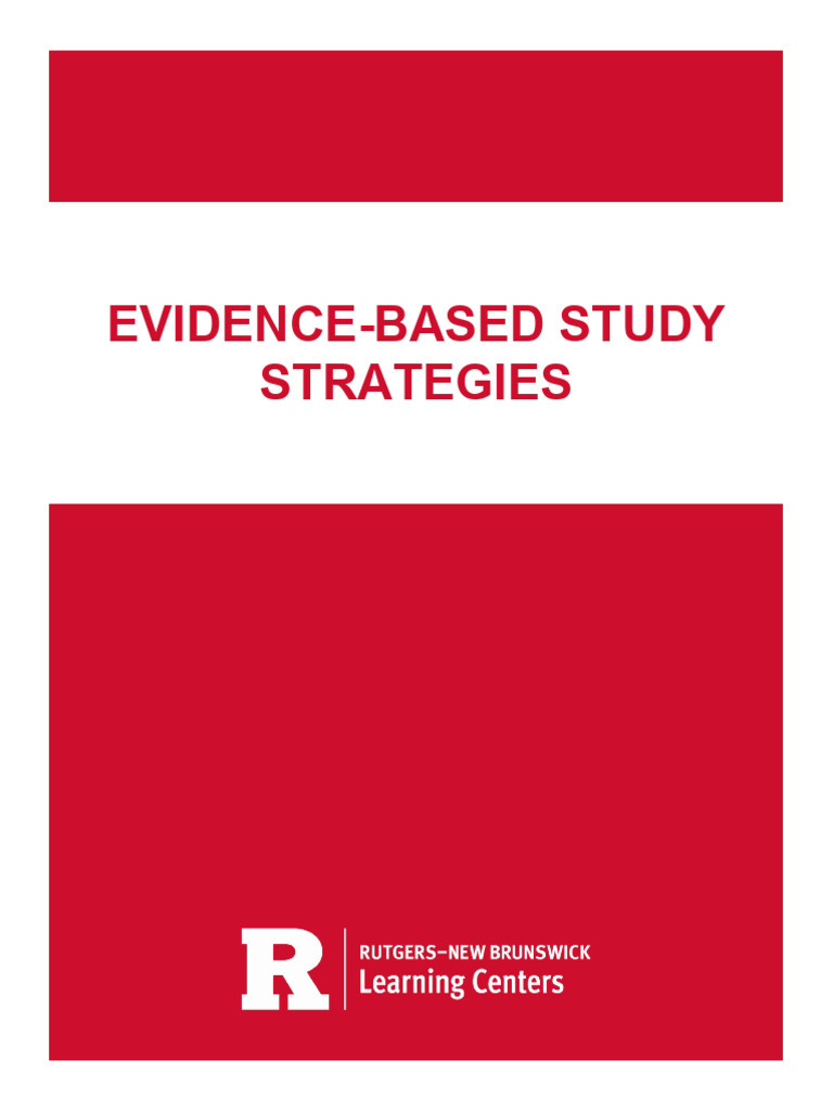 Evidence Based Study Strategies | PDF | Memory | Cognitive Science