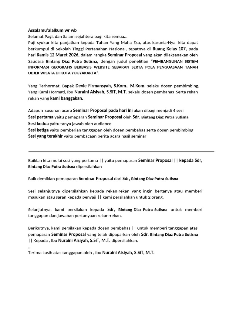 Script Sempro Bintang Diaz | PDF