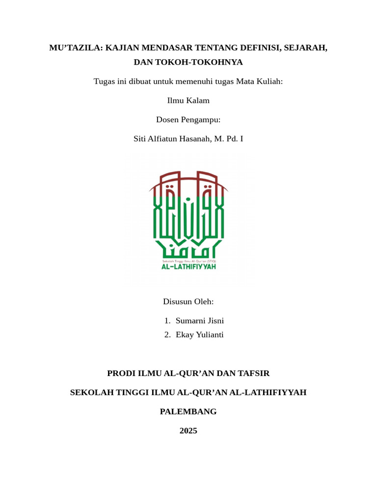 Mu’Tazila Kajian Mendasar Tentang Definisi, Sejarah, Dan Tokoh-Tokohnya ...