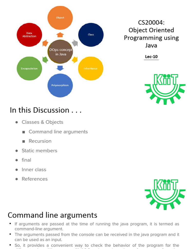 OOPS With Java-Lec 10.Pptx | PDF | Programming Paradigms | Control Flow