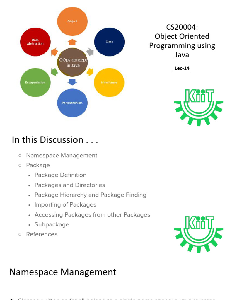 OOPS With Java-Lec 14 | PDF | Namespace | Computer Engineering
