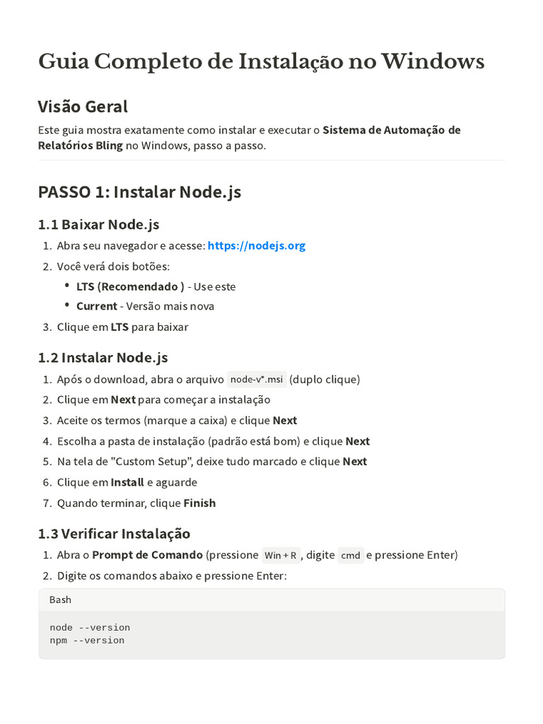 Guia Completo de Instalação No Windows | PDF | Microsoft Windows ...