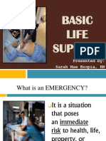 Basic Life Support: Presented By: Sarah Mae Enopia, RN