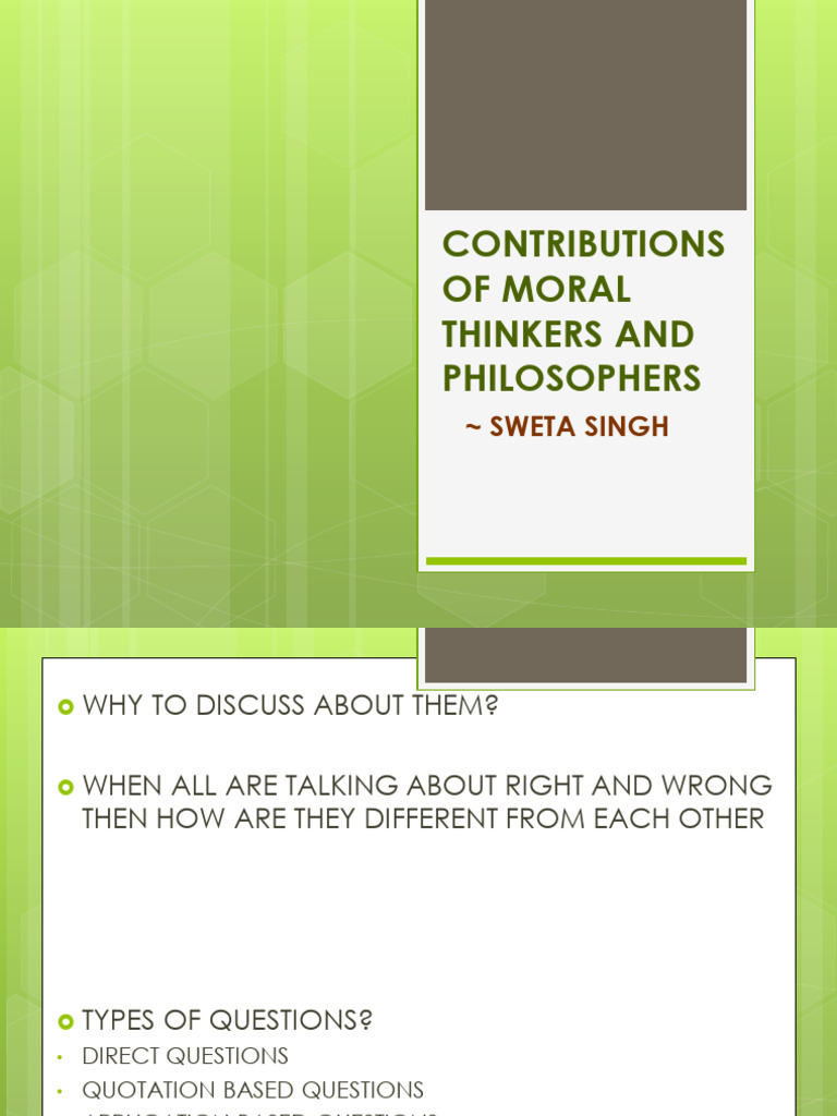 WESTERN MORAL THINKERS AND PHILOSOPHERS | PDF | Virtue | Socrates