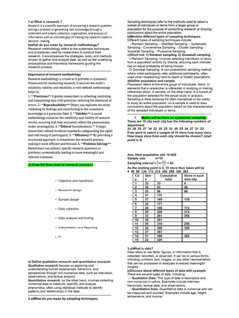 Research Methodology | PDF | Sampling (Statistics) | Swot Analysis