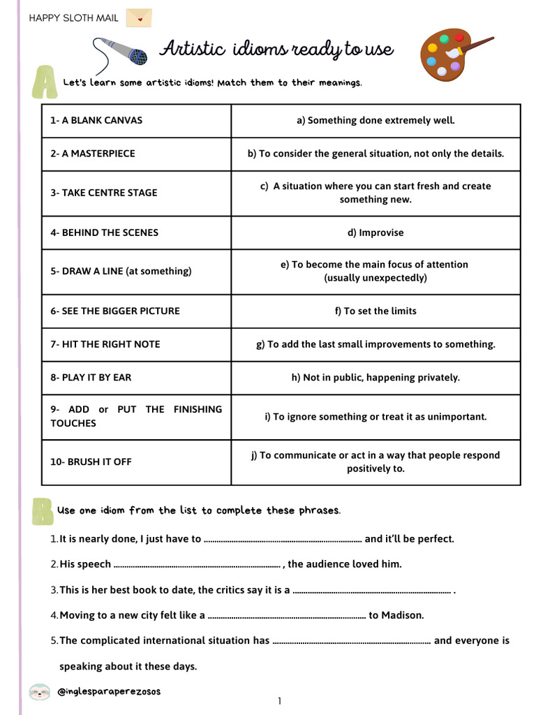 Artistic Idioms - 18th March - Happy Sloths Club | PDF | Chess Openings ...