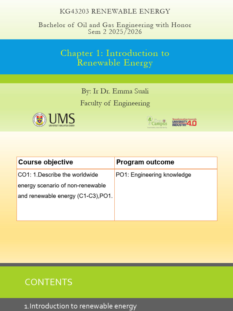 23032026 [Chapter 1 Introduction] | PDF | Renewable Energy | Nuclear ...