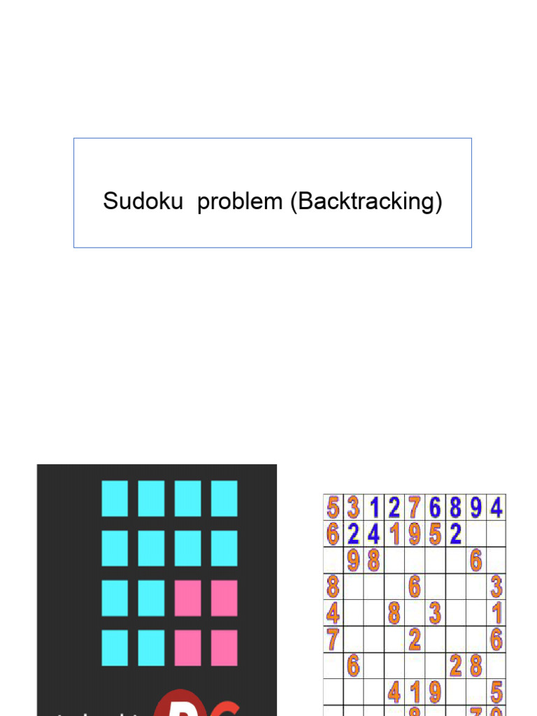 Sudoko Using Backtracking.pptx | PDF | Mathematical Logic | Applied ...