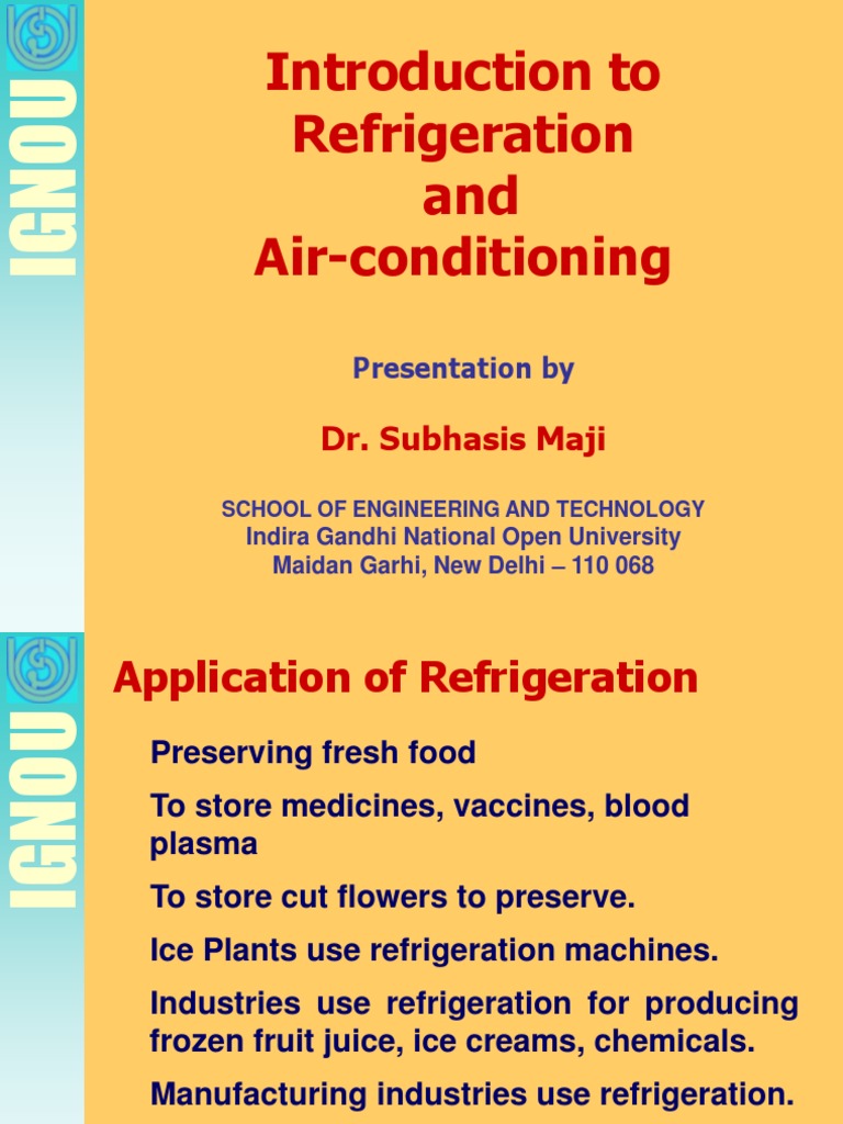 Introduction to Refrigeration Systems | PDF | Air Conditioning ...