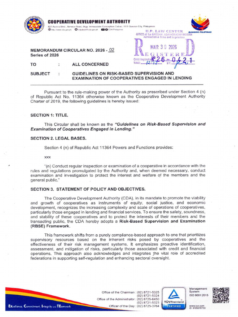 Risk Assessment Cooperatives | PDF | Regulatory Compliance | Risk
