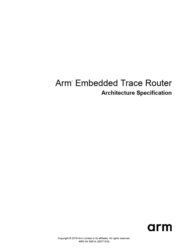 embedded_trace_router_architecture_specification_IHI0081A | PDF ...