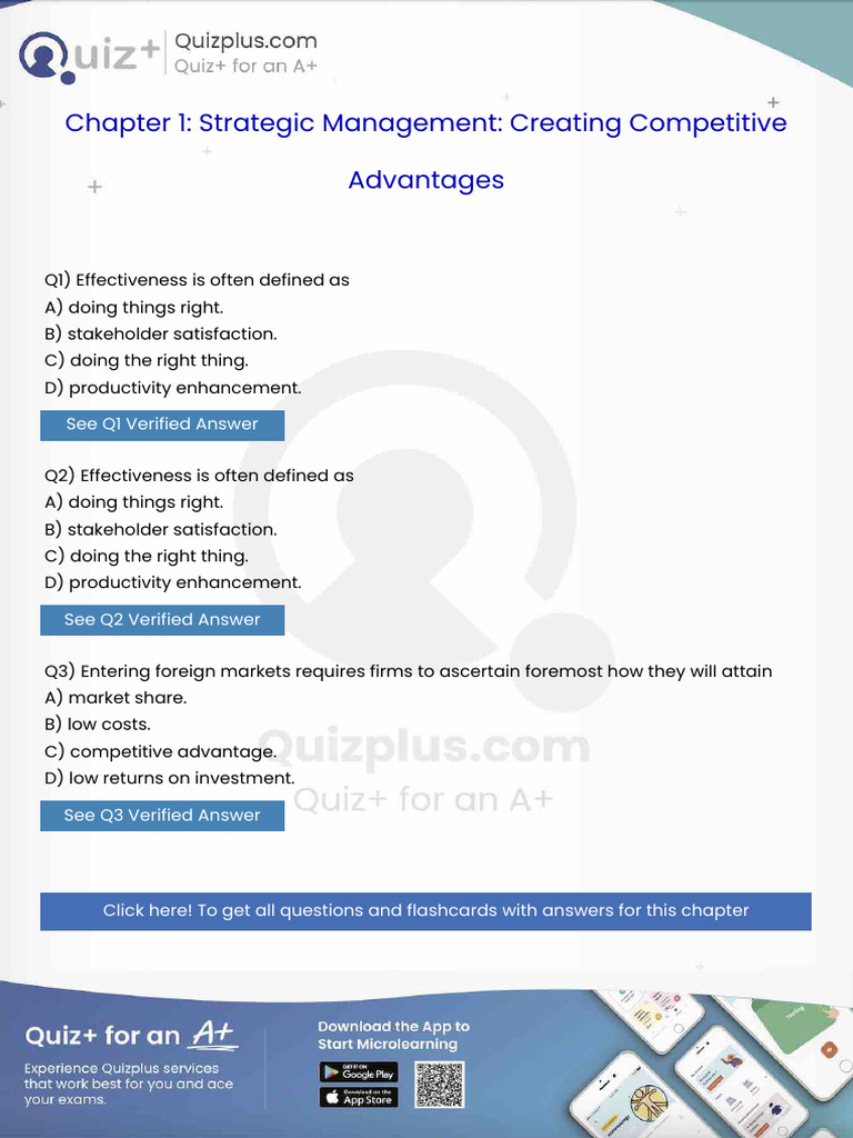 Effectiveness is Often Defined As | PDF | Competitive Advantage ...