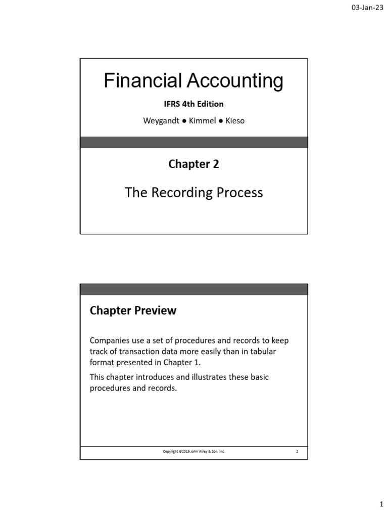 Ch02 the Recording Process | PDF | Debits And Credits | Equity (Finance)