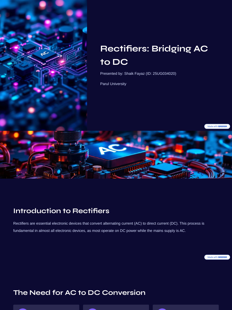 Copy of Rectifiers Bridging AC to DC | PDF | Rectifier | Direct Current