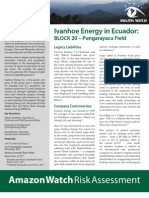 2011 Ivanhoe Energy in Ecuador