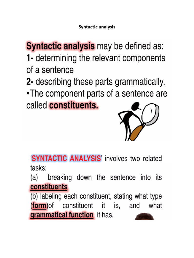 Syntactic Analysis.docx | PDF