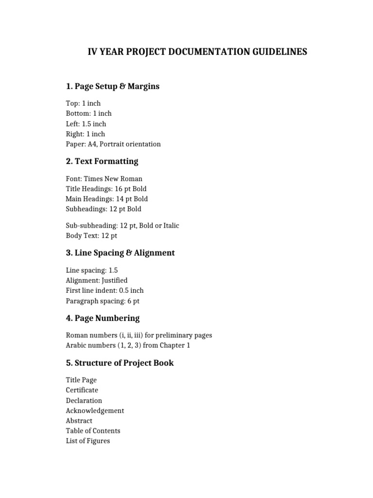 IV Year Project Documentation | PDF