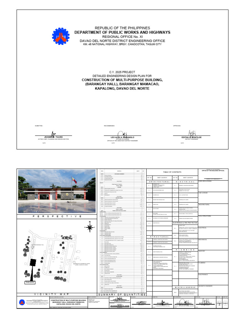 Dpwh_construction of Multi-purpose Building, | PDF | Storm Drain ...