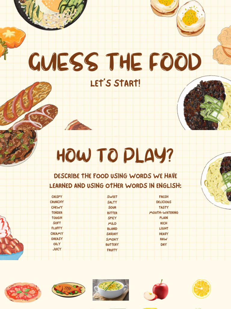 Describing Food | PDF