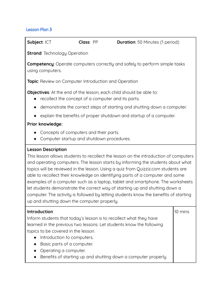 Review on Computer Introduction and Operation | PDF | Computing