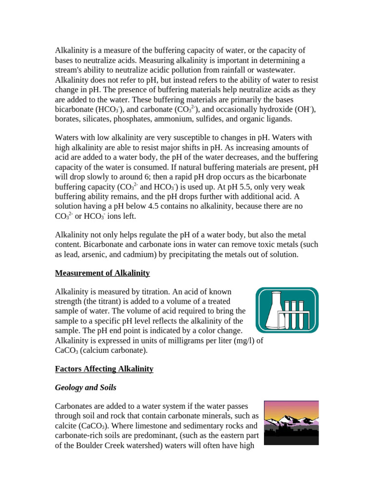 Alkalinity | PDF | Alkalinity | Hydroxide