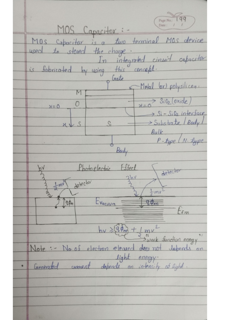mos capacitor and MOSFET PDF | PDF