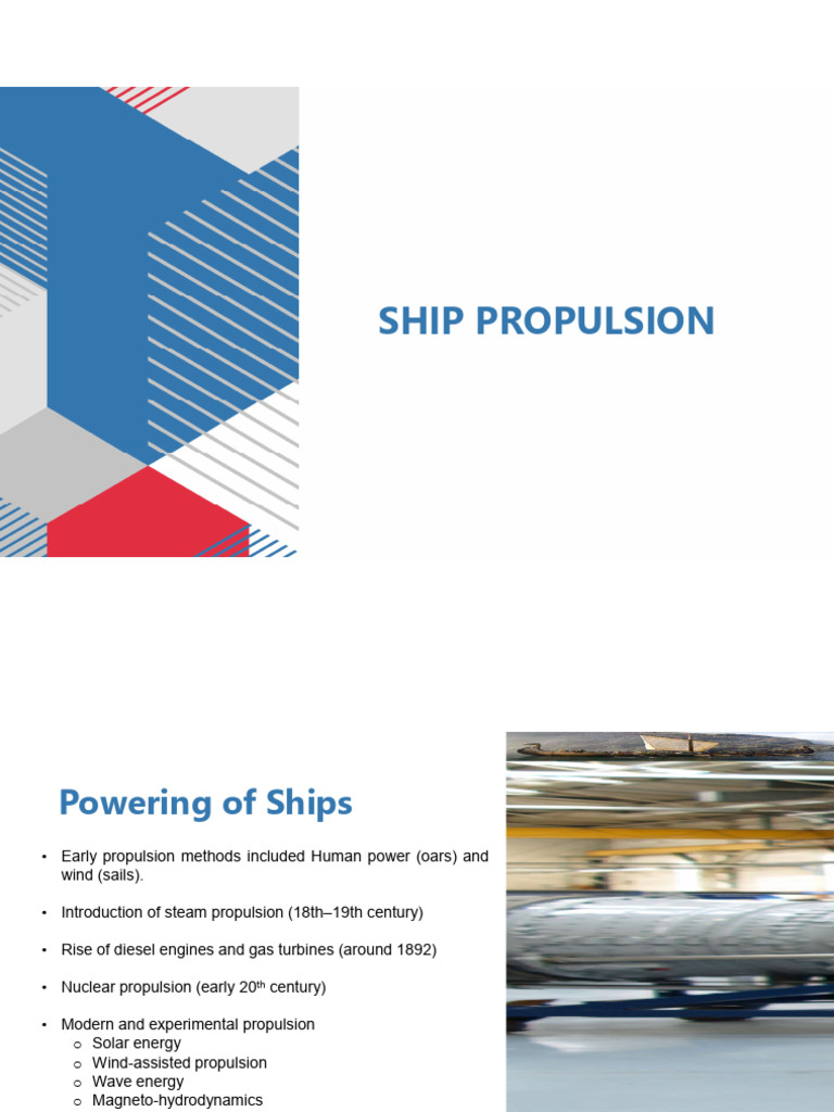 basics of ship propulsion | PDF | Propeller | Marine Propulsion