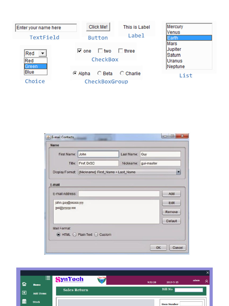 GUI Sample | PDF