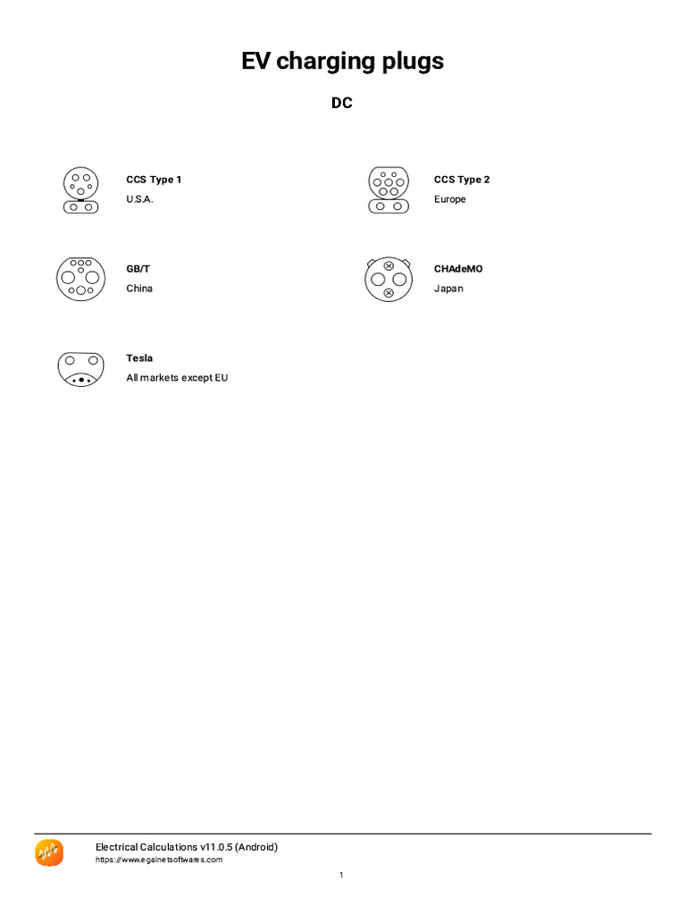 EV Charging Plugs (1) | PDF