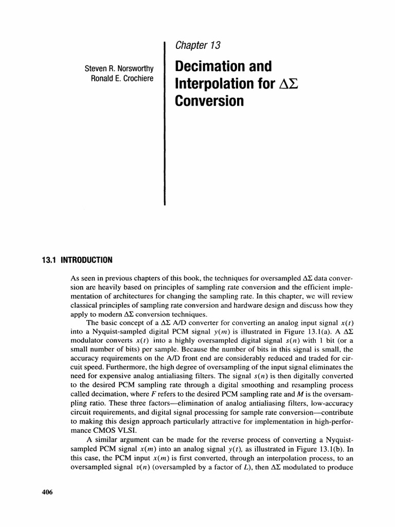 Decimation and Interpolation for Conversion | PDF | Sampling (Signal ...