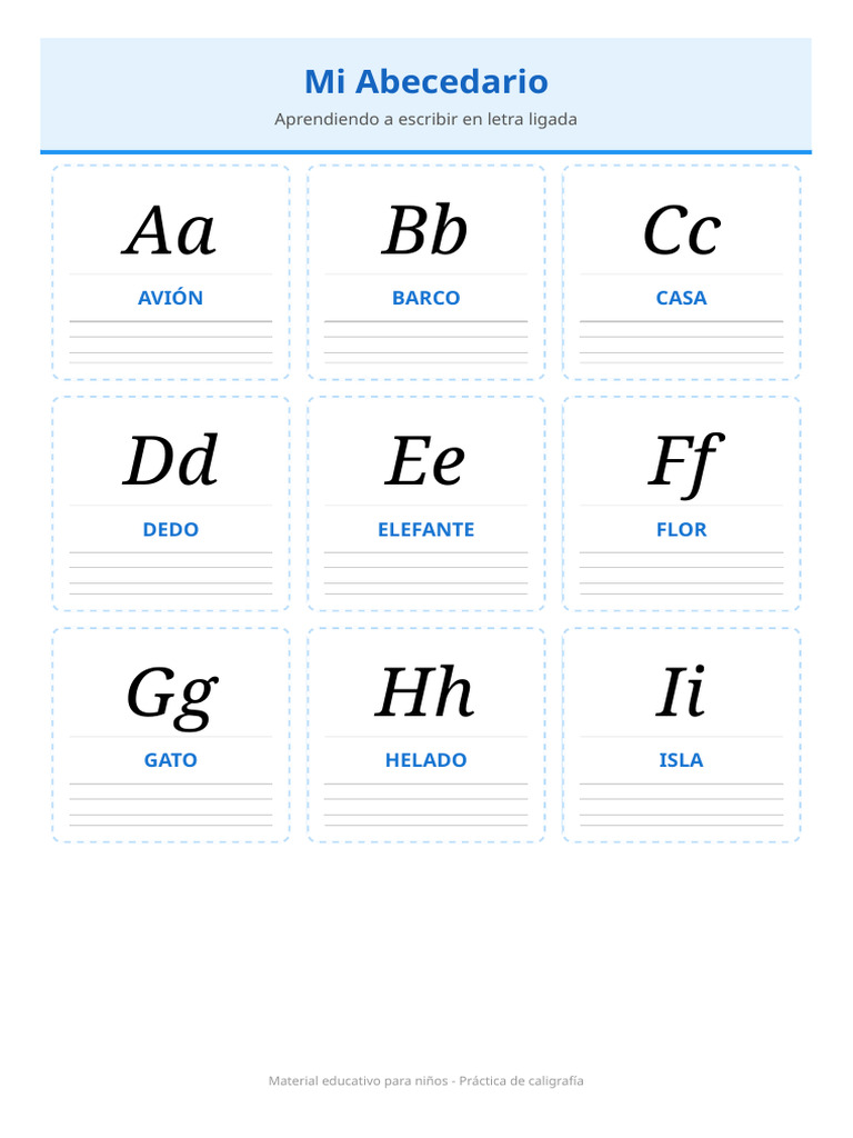 Abecedario Letra Ligada | PDF
