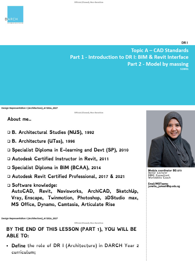 001A_S1W01 - intro to BIM_Revitinterface | PDF | Autodesk Revit ...