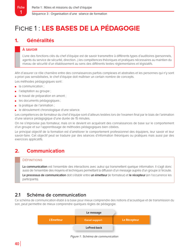 Organisation de Séance de Formation | PDF | Pédagogie | Apprentissage