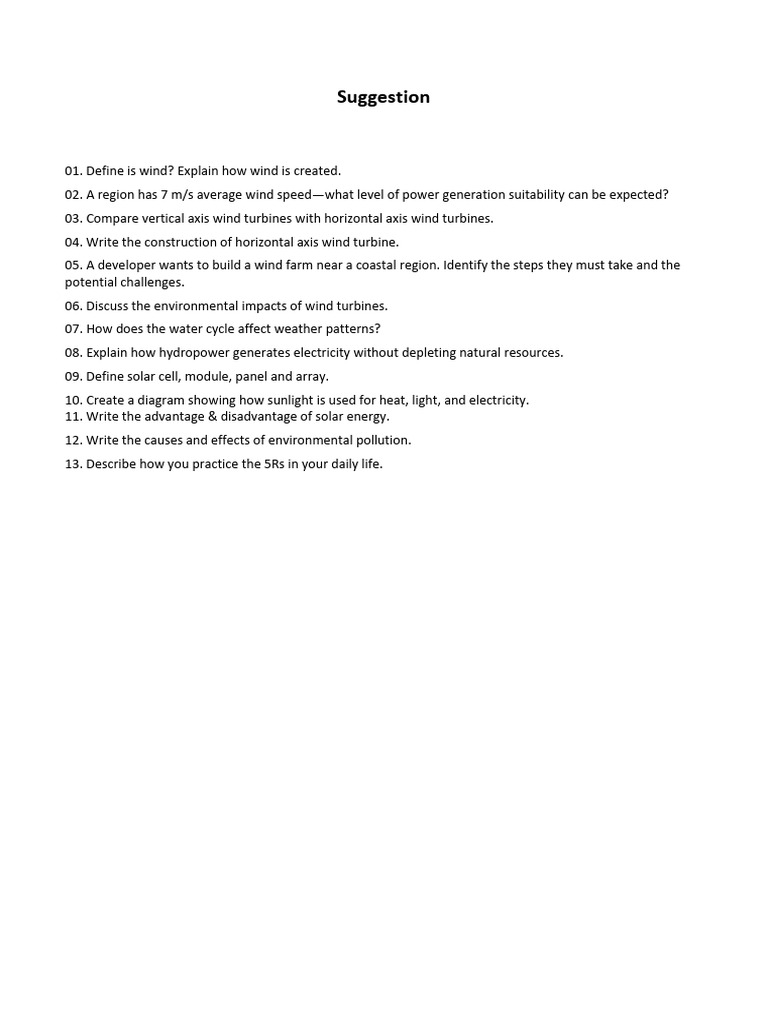 Suggestion | PDF