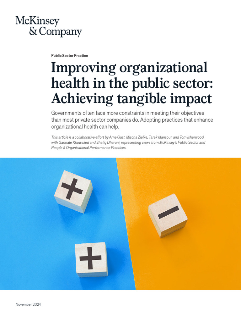 Improving Organizational Health in the Public Sector Final v2 Cs | PDF ...
