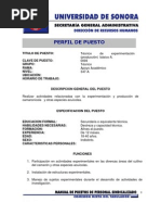 Técnico de experimentación (producción)