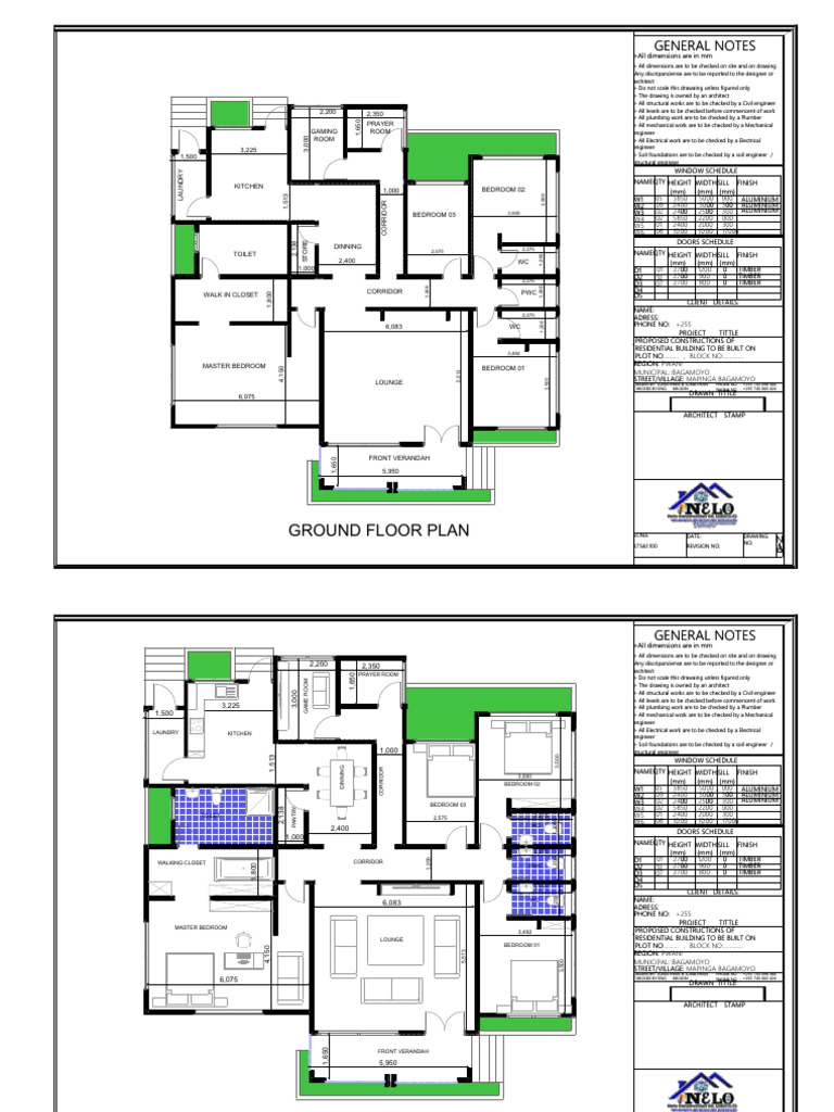Residential Building - Floor Plans | PDF | Room | Home