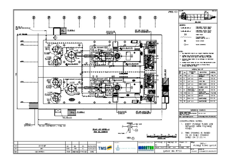 00_eld_21009 Lh 70001 in Dw 0400 (Skid 1 Fusible Tubing Layout) | PDF