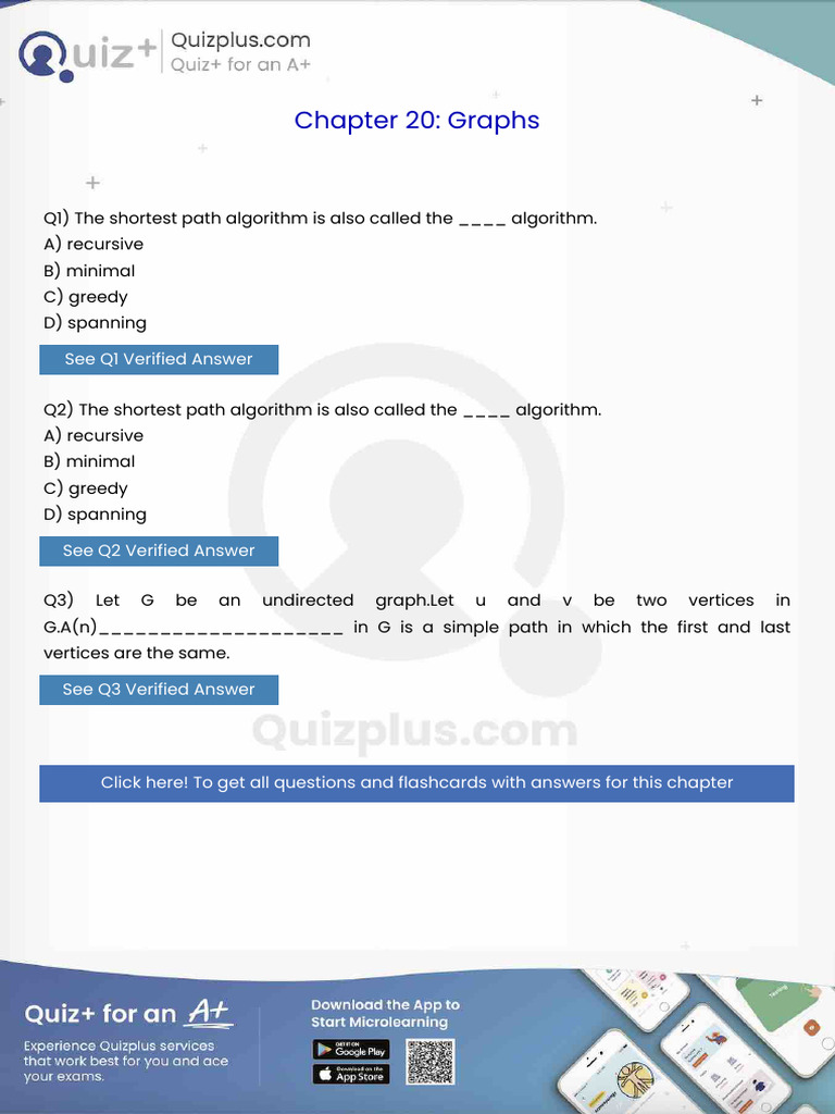 The Shortest Path Algorithm is Also Called the Algorithm | PDF ...