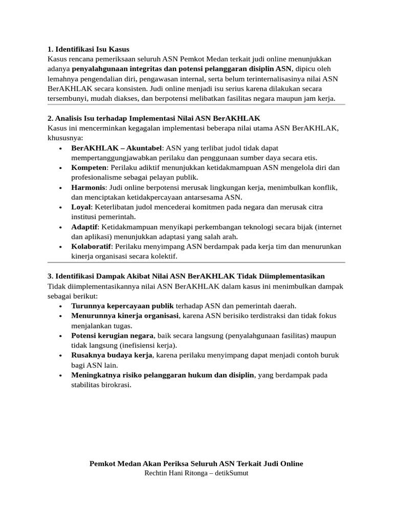Isu Asn Berakhlak | PDF