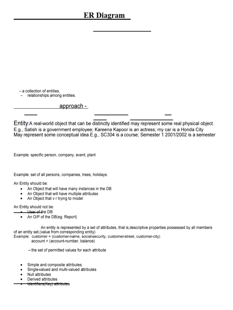 Chapter 6- Database Design and Er Diagram | PDF | Inheritance (Object ...