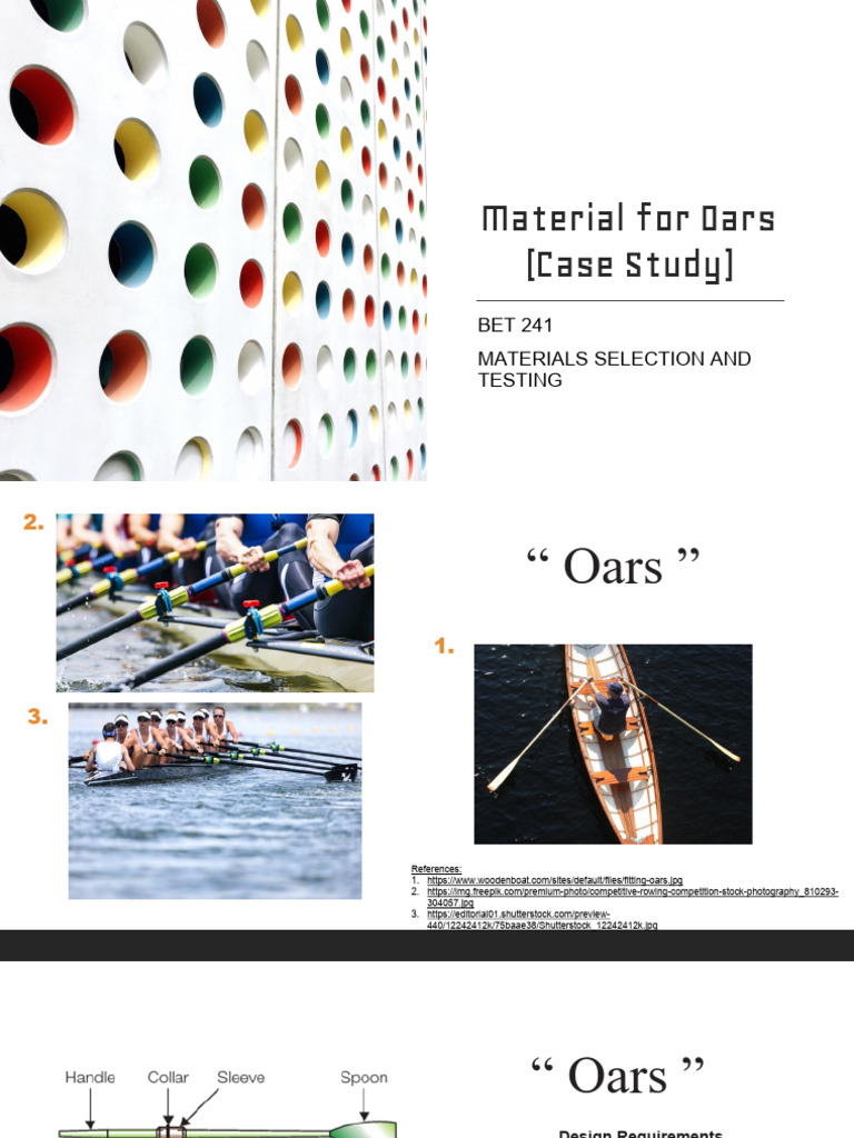 Materials for Oars (Case Study) | PDF | Oar | Applied And ...