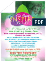 Etta Mae's Inspire Event August 18, Twyn Community Centre, Caerphilly